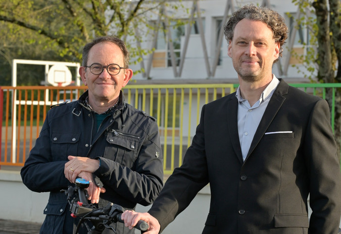 DOMINIQUE SIX, 1ER ADJOINT AU MAIRE,ET HERVÉ GÉRARD, CONSEILLER MUNICIPAL DÉLÉGUÉ