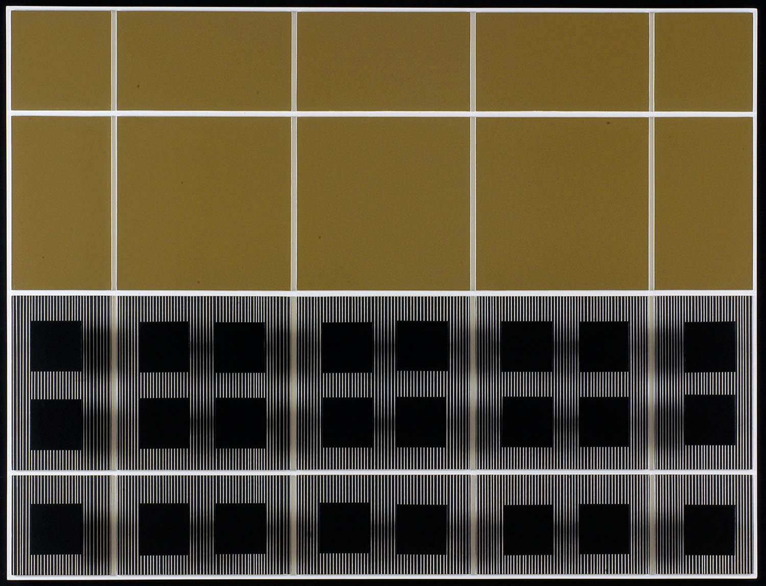 Soto,  sans titre (noir et Sikkens MAT 724)