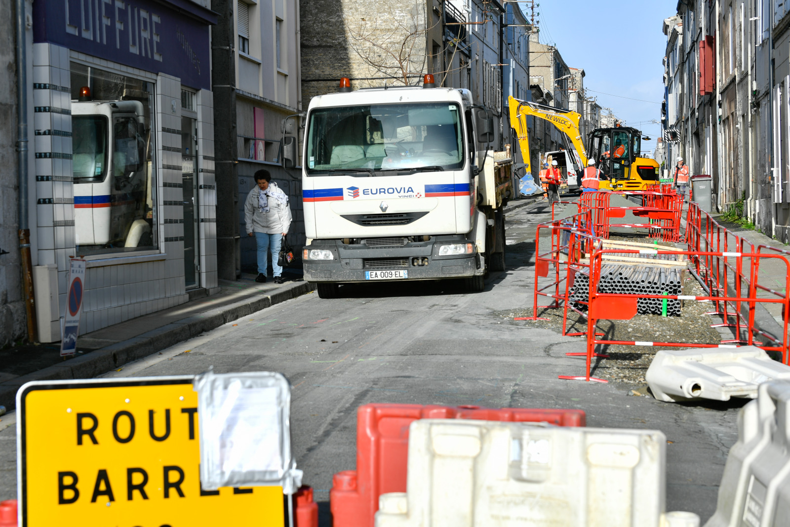 Enfouissement de reseaux  rue du Marechal Leclerc