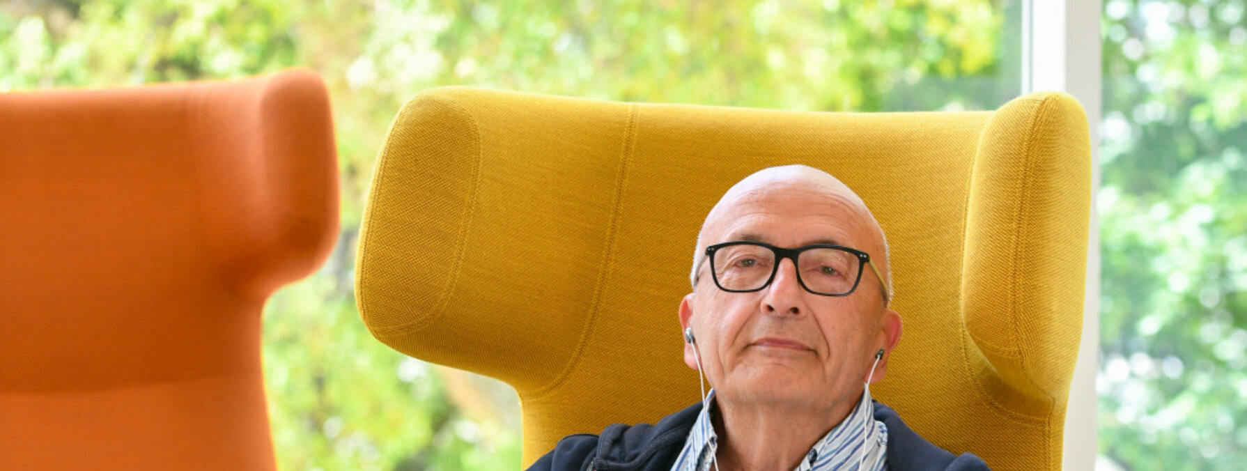 Portrait de Jean-Claude Maillard president de l'association Jazz a Niort