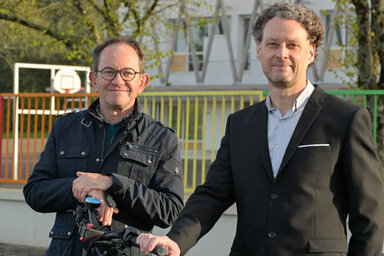 DOMINIQUE SIX, 1ER ADJOINT AU MAIRE,ET HERVÉ GÉRARD, CONSEILLER MUNICIPAL DÉLÉGUÉ