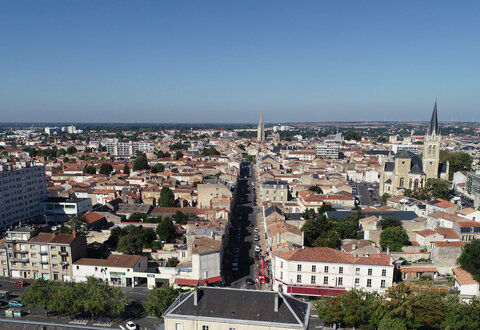 Vue aérienne de Niort © Tedelec