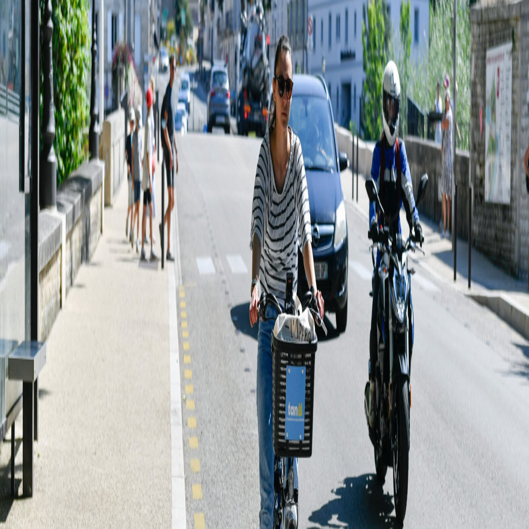 Aménagement de bandes cyclables