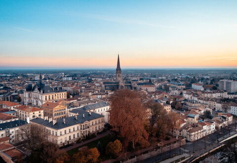 Vue aérienne de la Ville de Niort