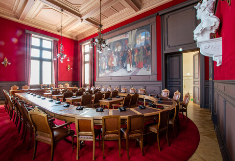 Restauration de la salle du conseil municipal